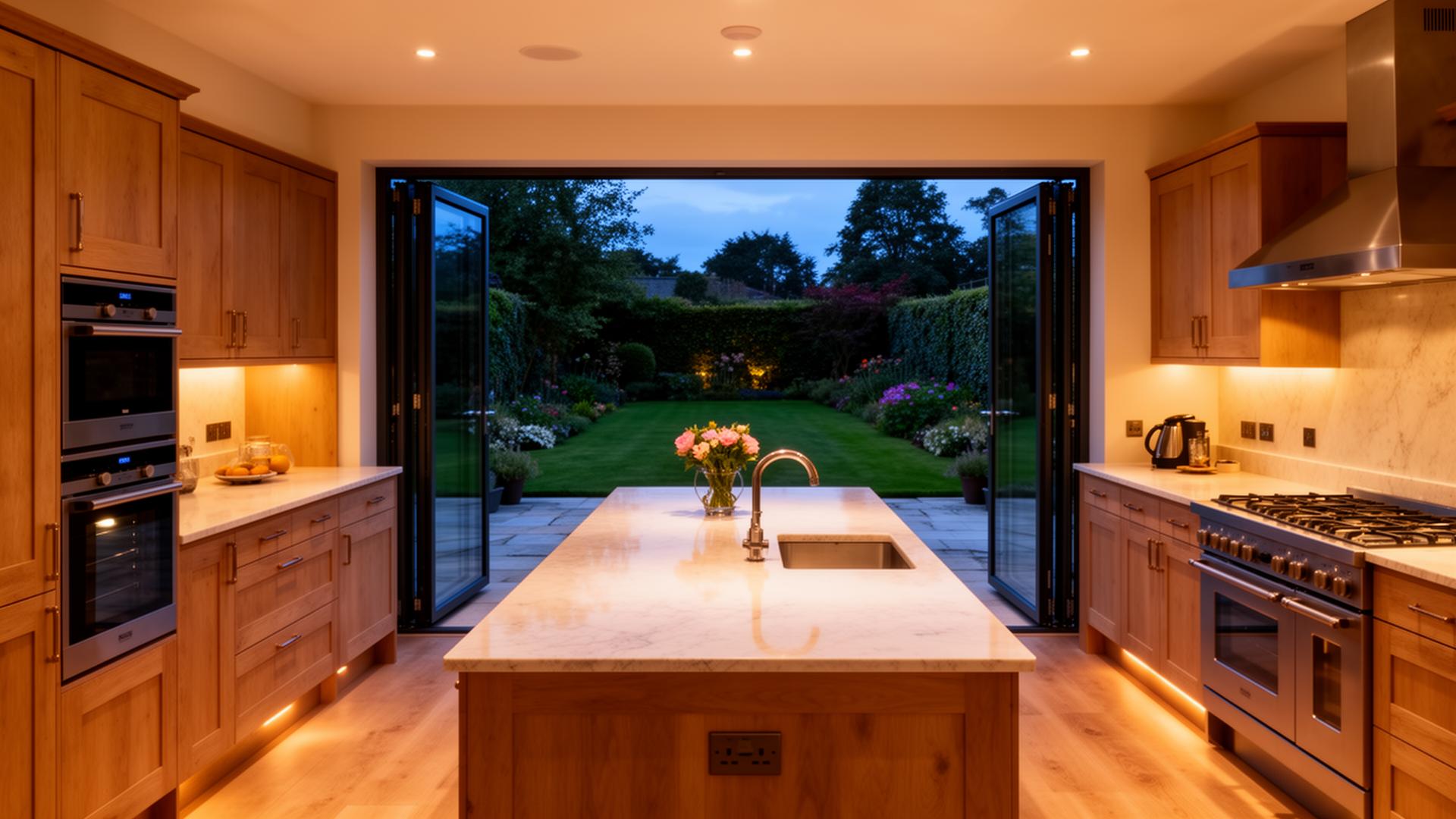 Open plan kitchen extension
